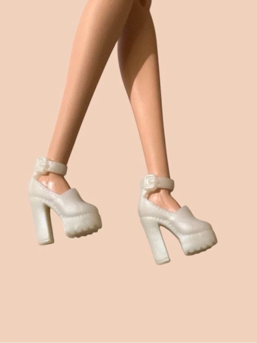 Mattel Barbie Shoes Chunky Mary Jane Platform Heels